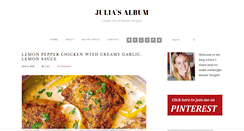 Desktop Screenshot of juliasalbum.com